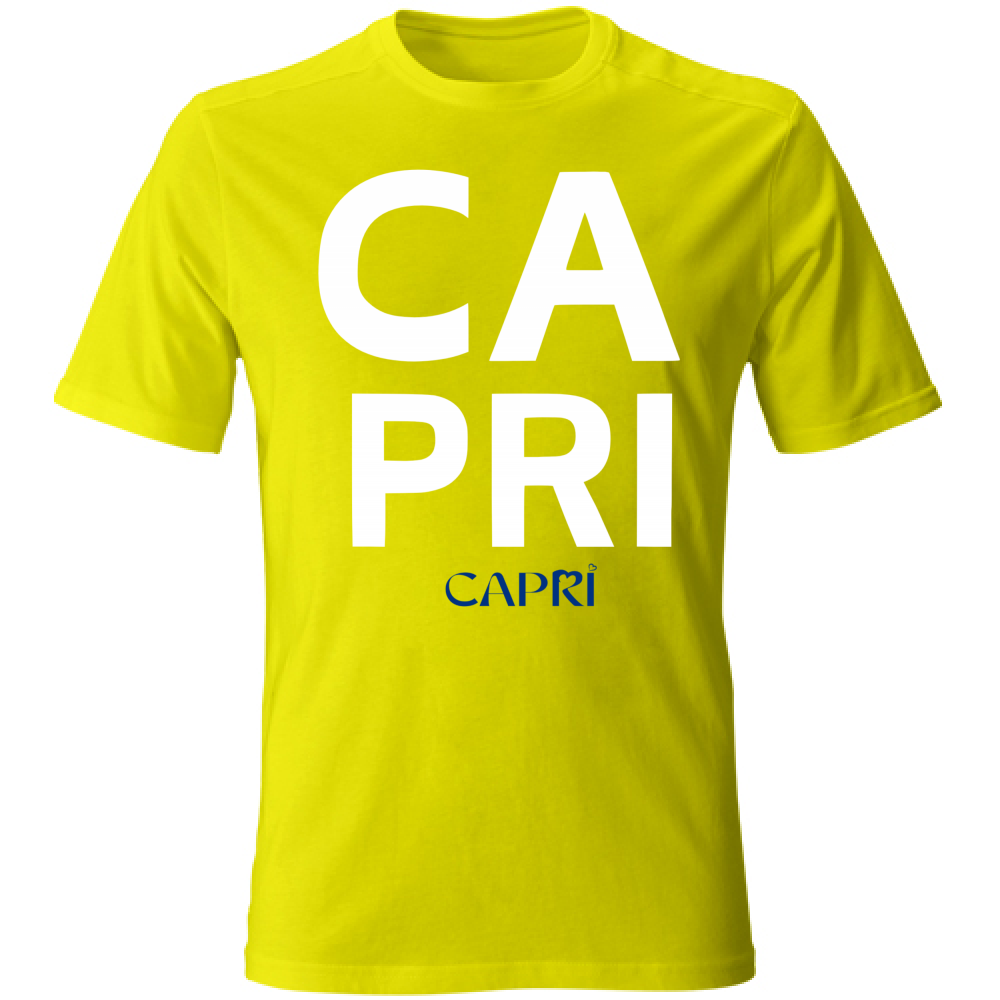T-Shirt Bambino CAPRI DESIGN SCRITTA BIANCA