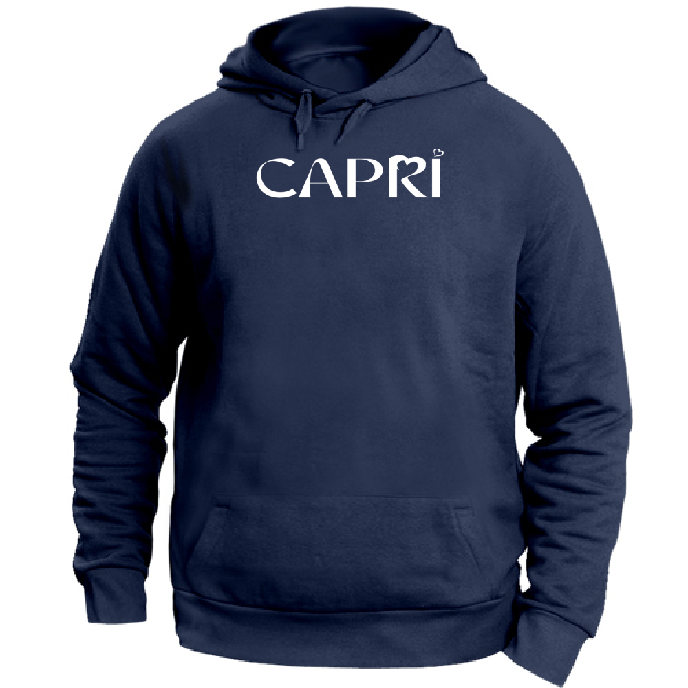 Unisex Hoodie CAPRI MINIMAL WHITE WRITING
