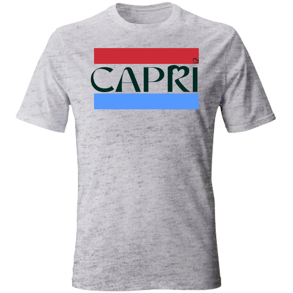 Unisex T-Shirt CAPRI RED BAND BLUE BLACK WRITING