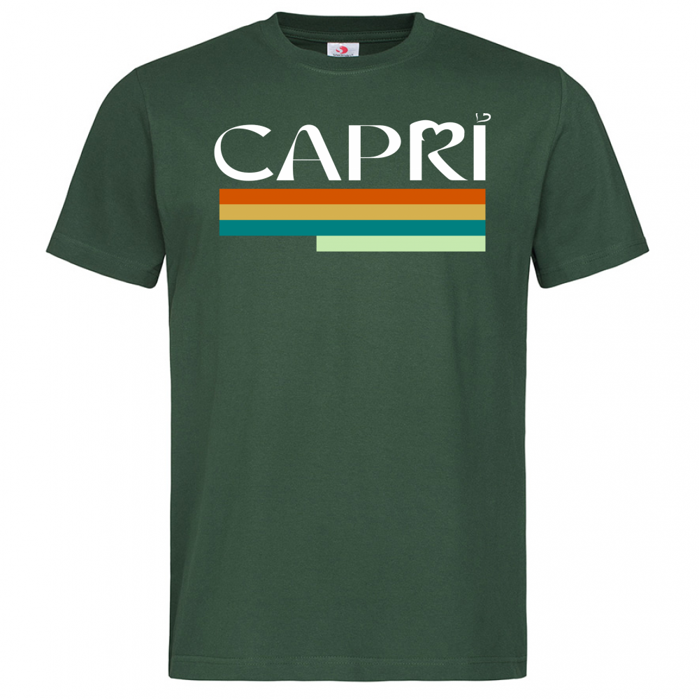 T-Shirt Men Premium CAPRI TECNICOLOR SCRITTA BIANCA