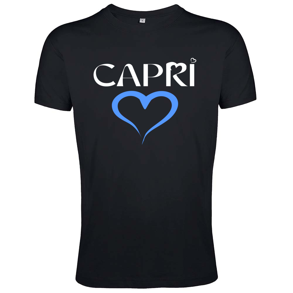 T-Shirt Men Fit CAPRI CUORE AZZURRO