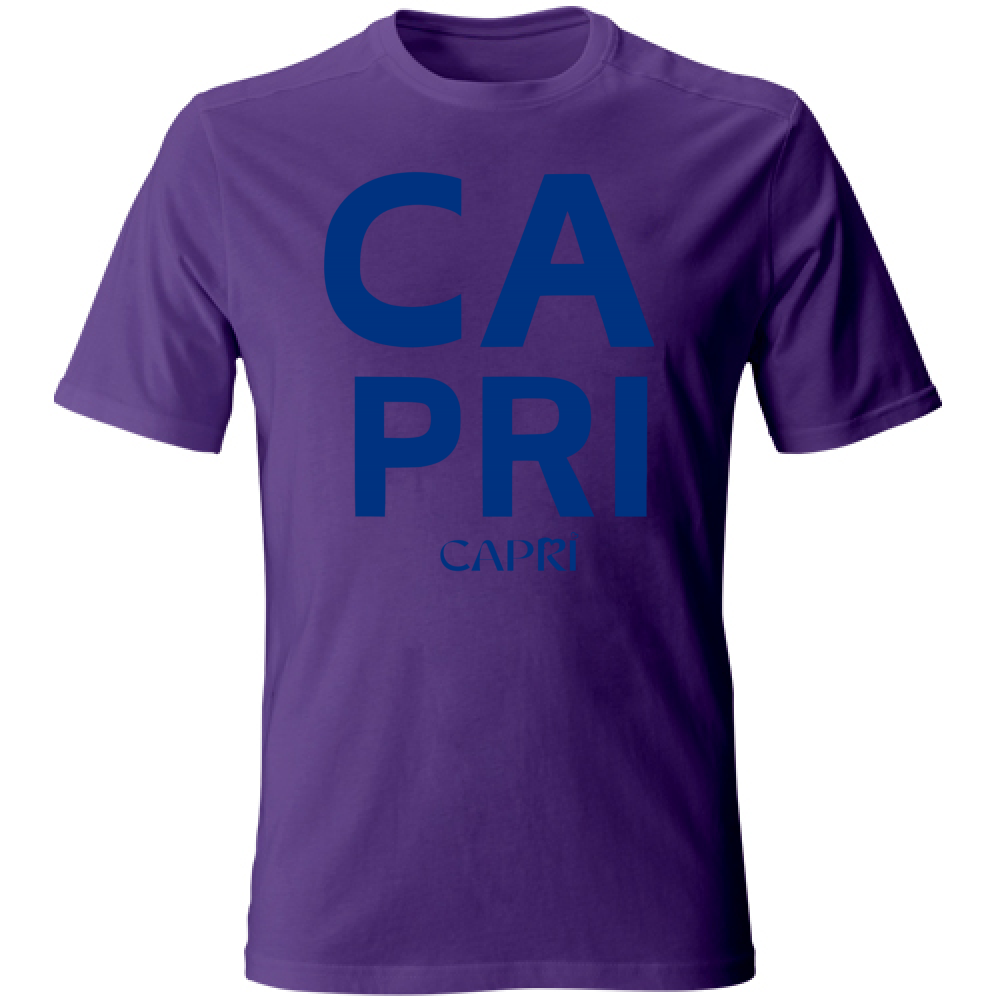 T-Shirt Bambino CAPRI DESIGN SCRITTA BLUE