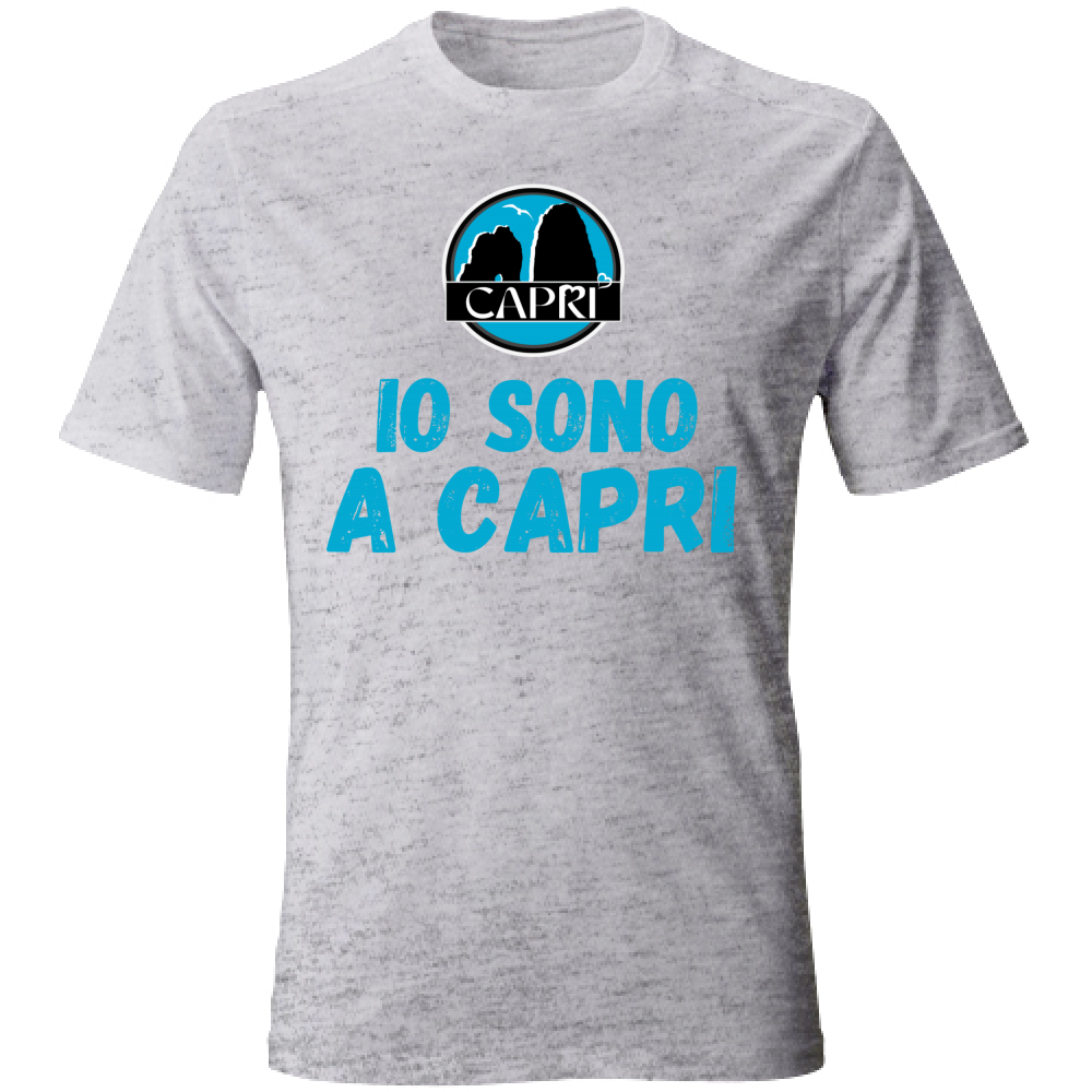 Unisex T-Shirt I AM IN CAPRI BLUE WRITING