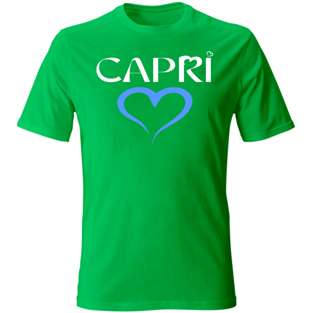 T-Shirt Unisex CAPRI CUORE AZZURRO