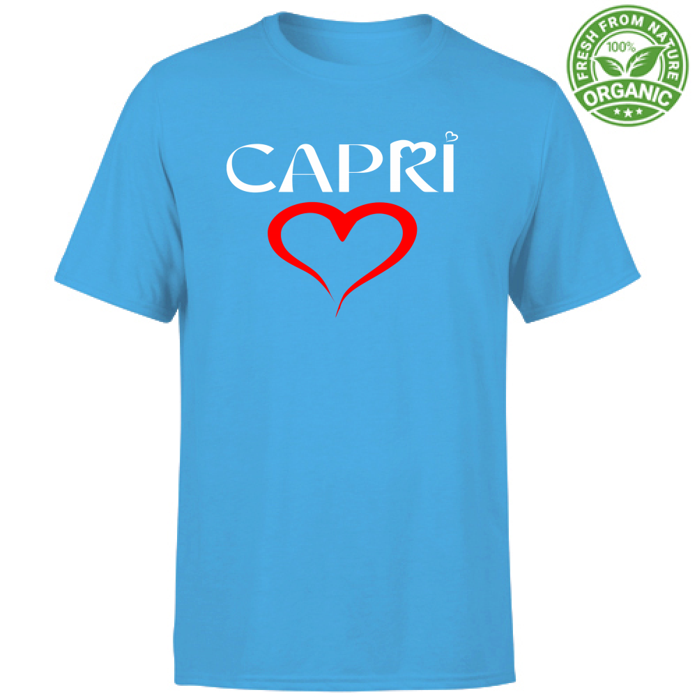 T-Shirt Unisex Organic CUORE CAPRI ROSSO