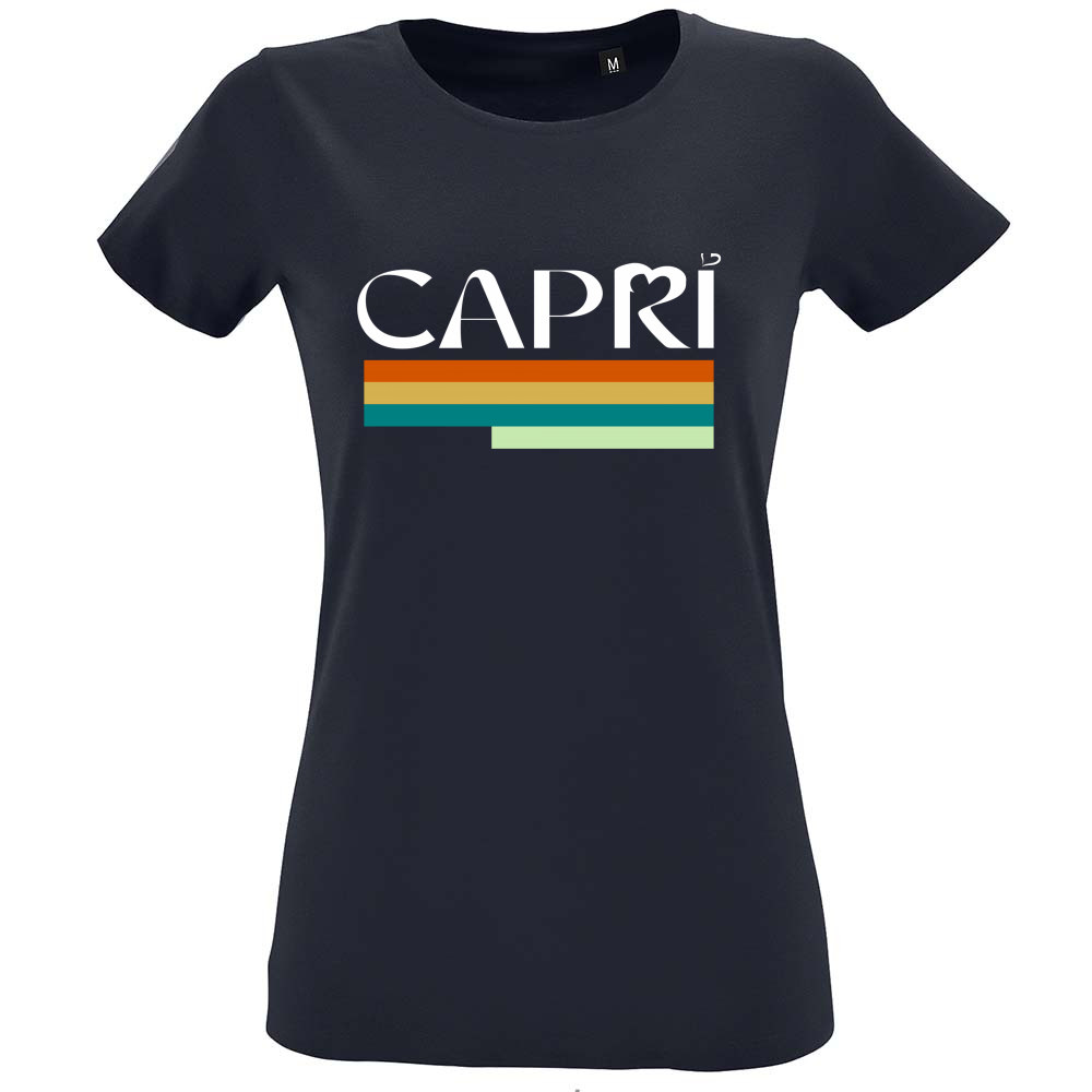 T-Shirt Women Fit CAPRI TECHNICAL COLOR WHITE WRITING