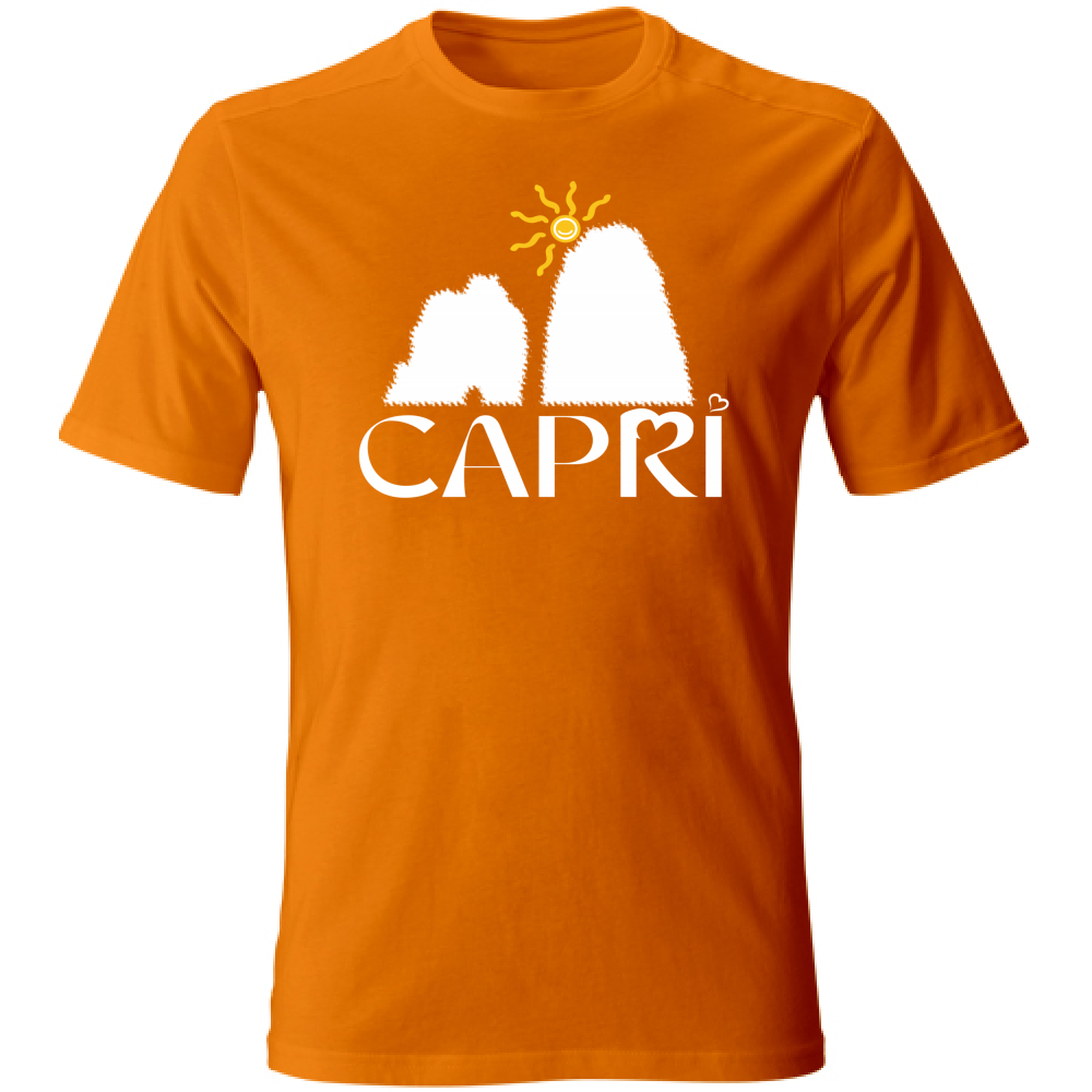 T-Shirt Kids CAPRI HAPPY FARAGLIONI WHITE