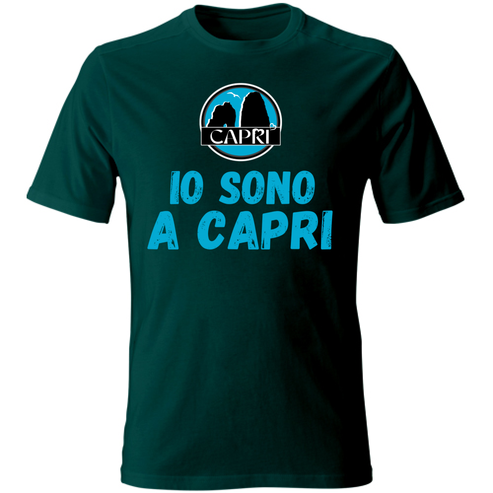 Unisex T-Shirt I AM IN CAPRI BLUE WRITING