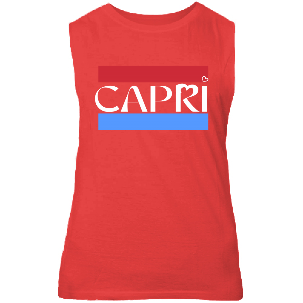 Canotta Unisex CAPRI FASCIA ROSSO BLUE BIANCO