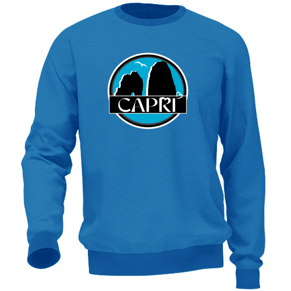 Unisex Sweatshirt CAPRI MAGIC CIRCLE WITH FARAGLIONI