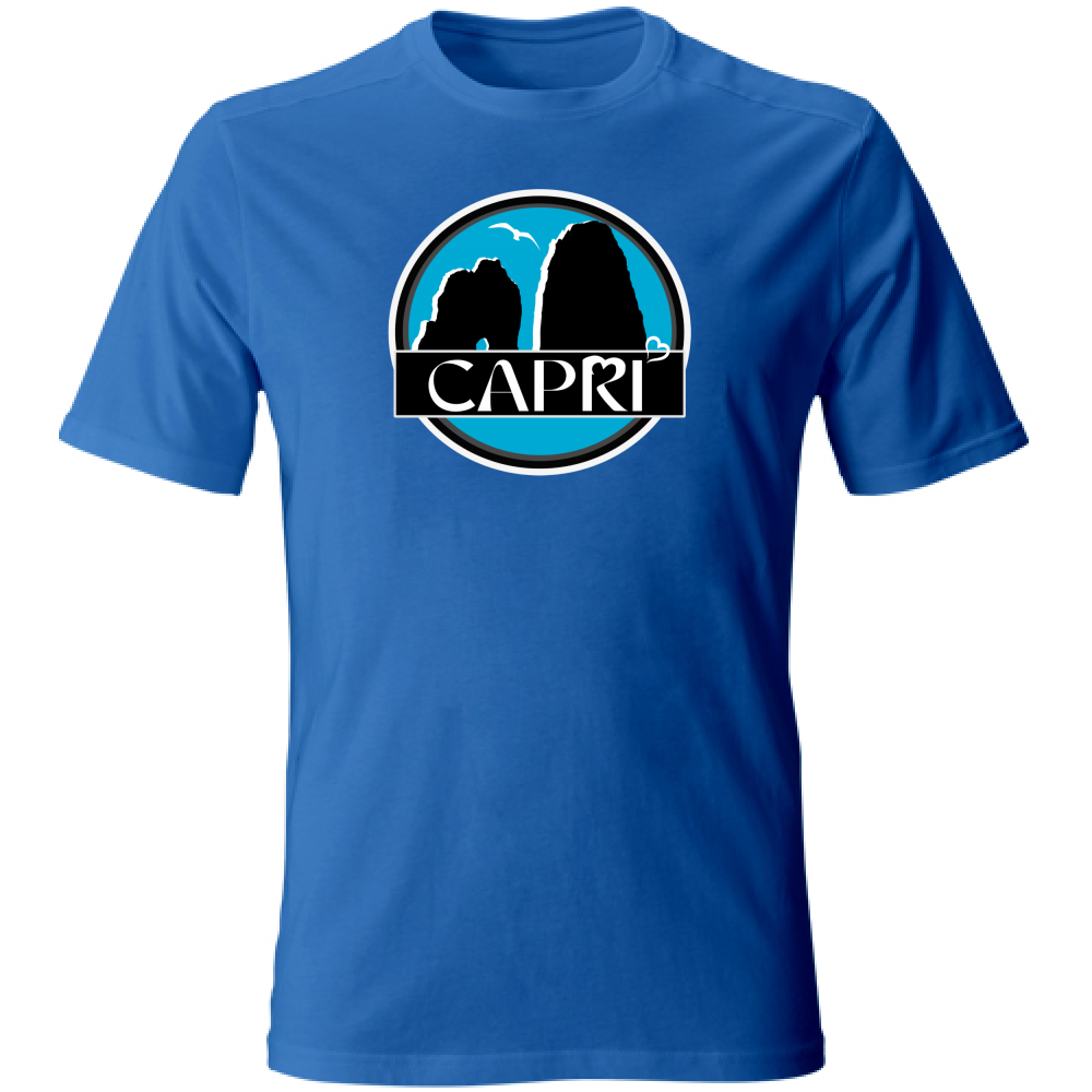 T-Shirt Unisex CAPRI CERCHIO MAGICO CON  FARAGLIONI