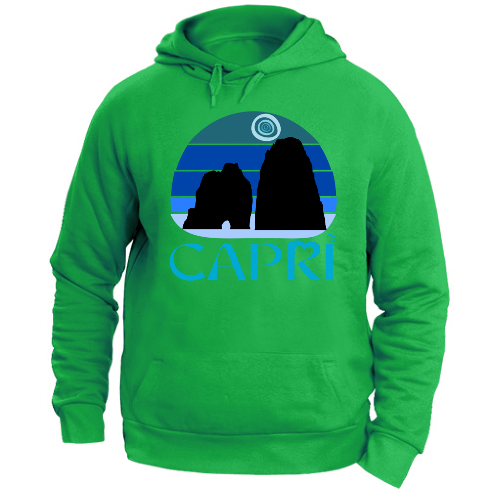 Unisex Hoodie CAPRI VINTAGE BLUE SUNSET