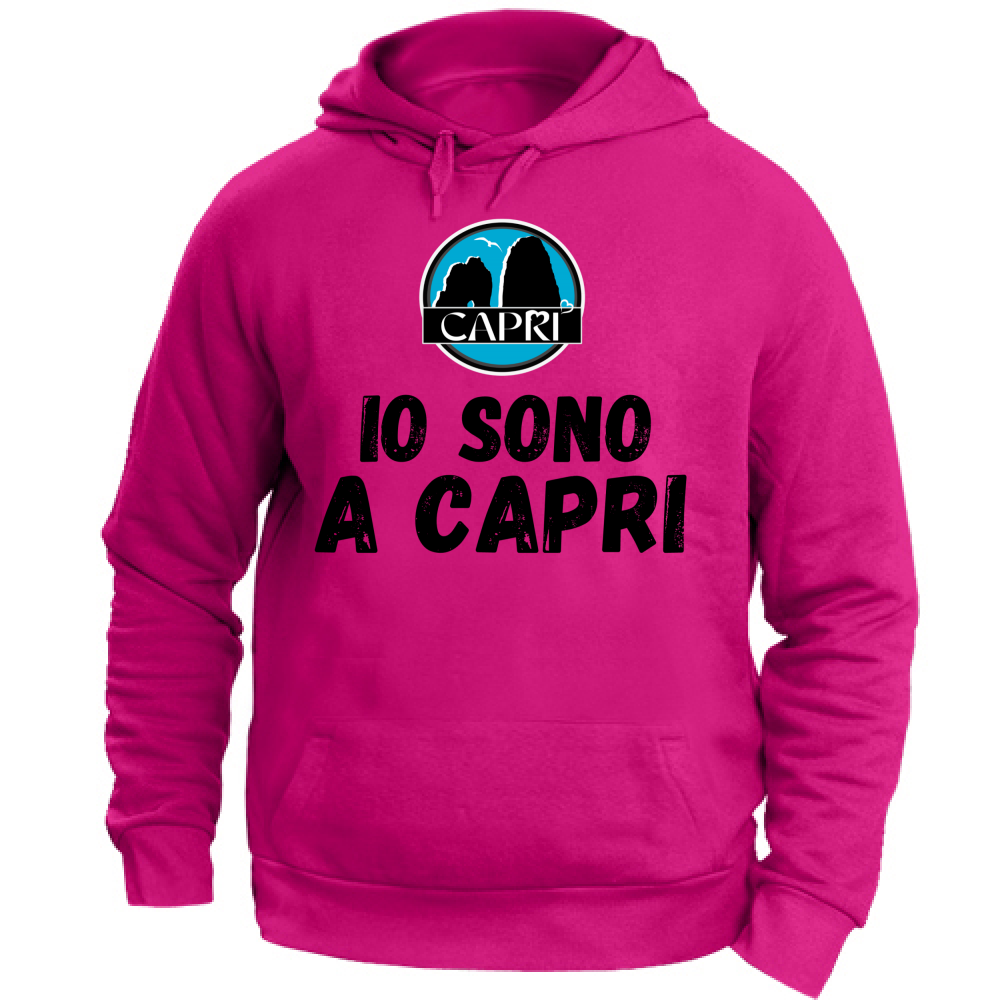 Unisex Hoodie I AM IN CAPRI BLACK WRITING