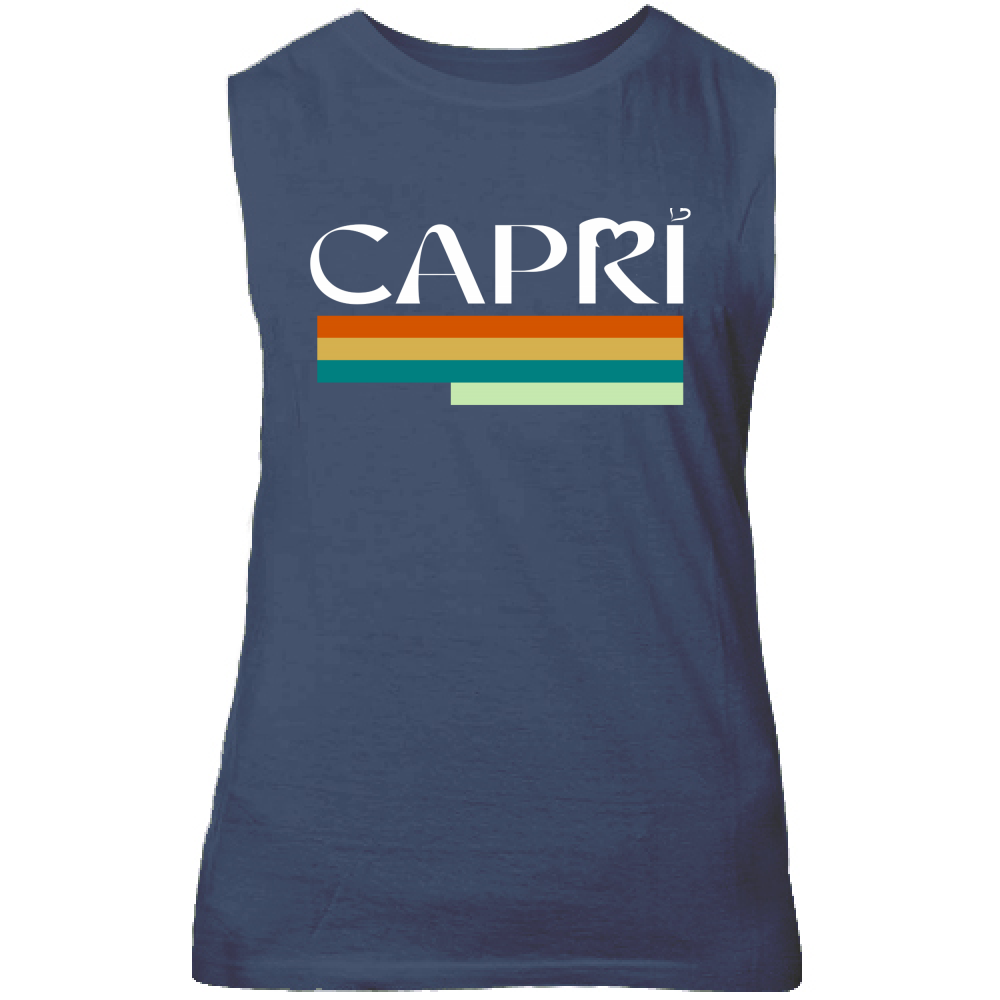 Canotta Unisex CAPRI TECNICOLOR SCRITTA BIANCA