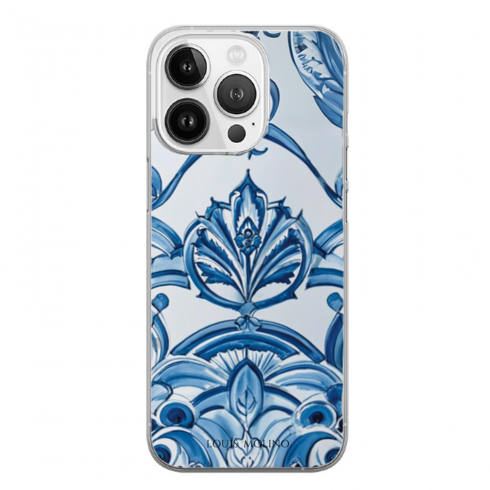 Cover Gomma iPhone 14 Pro Max BLUE WEAVING CAPRI