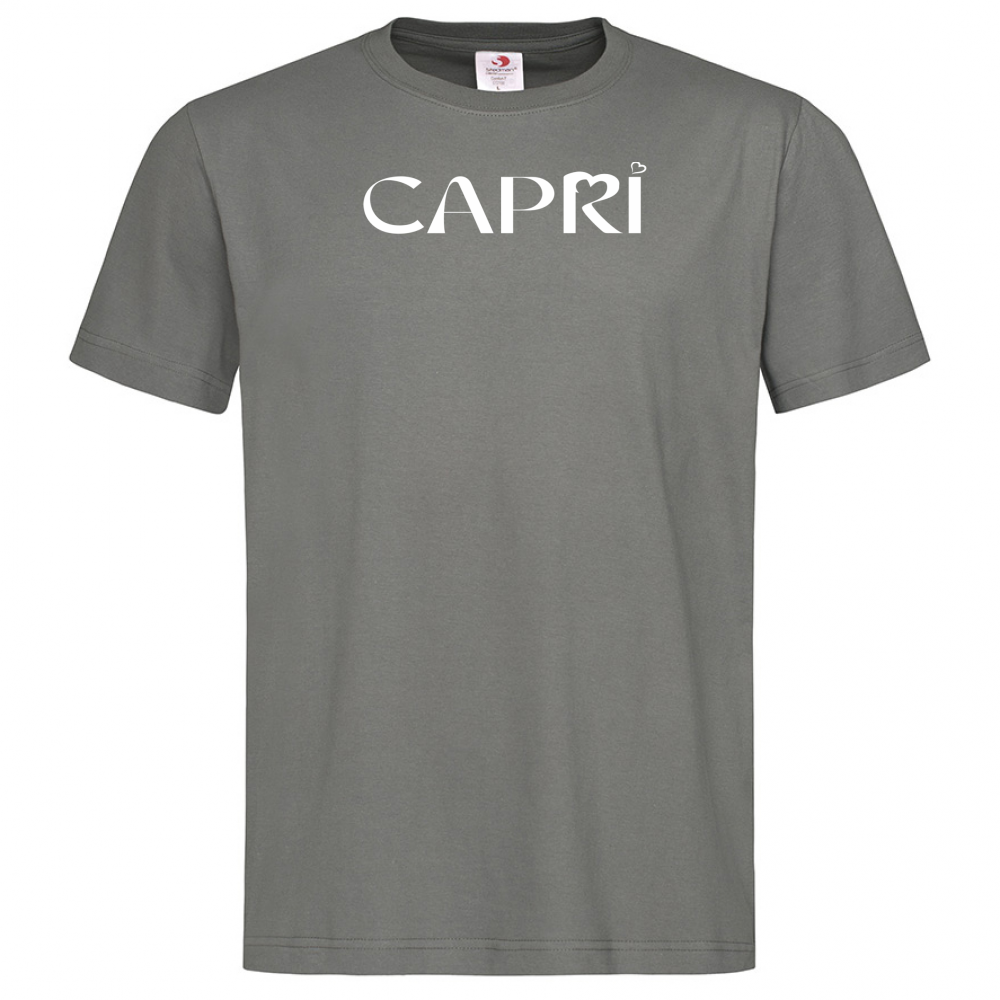 T-Shirt Men Premium CAPRI MINIMAL WHITE WRITING
