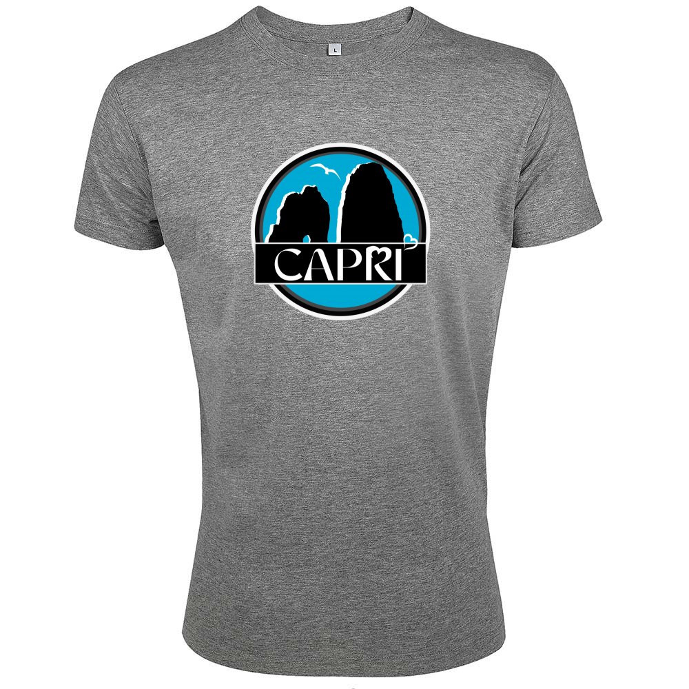 T-Shirt Men Fit CAPRI MAGIC CIRCLE WITH FARAGLIONI