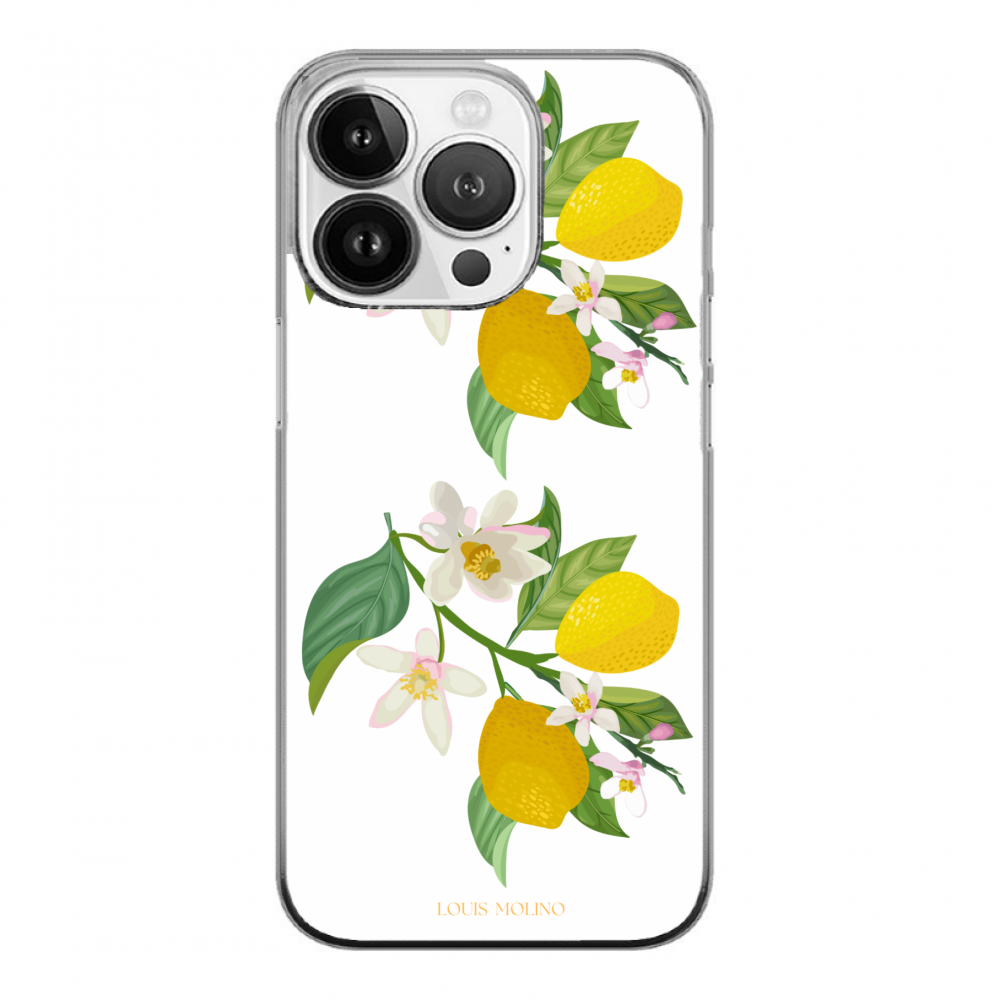 Cover Gomma iPhone 15 Pro Max LEMON FLOWER CAPRI
