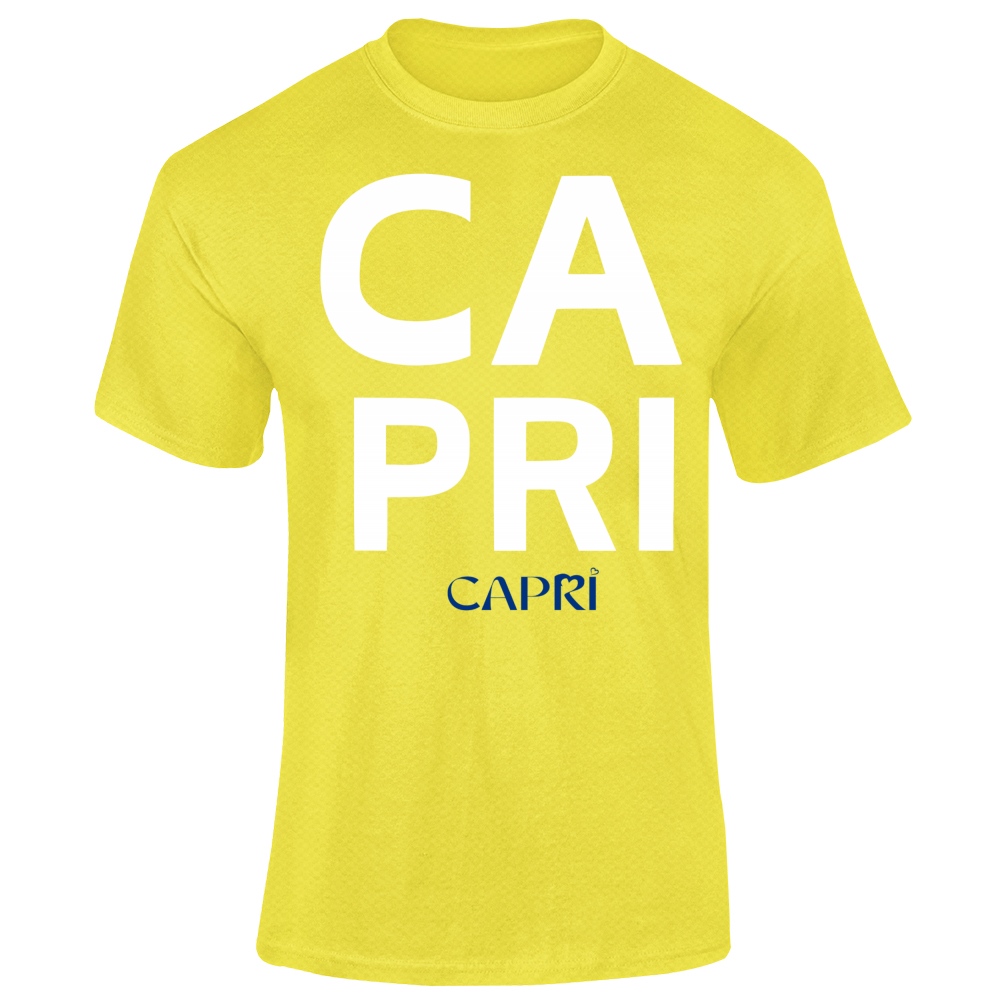 T-Shirt Unisex Dry Sport CAPRI DESIGN SCRITTA BIANCA
