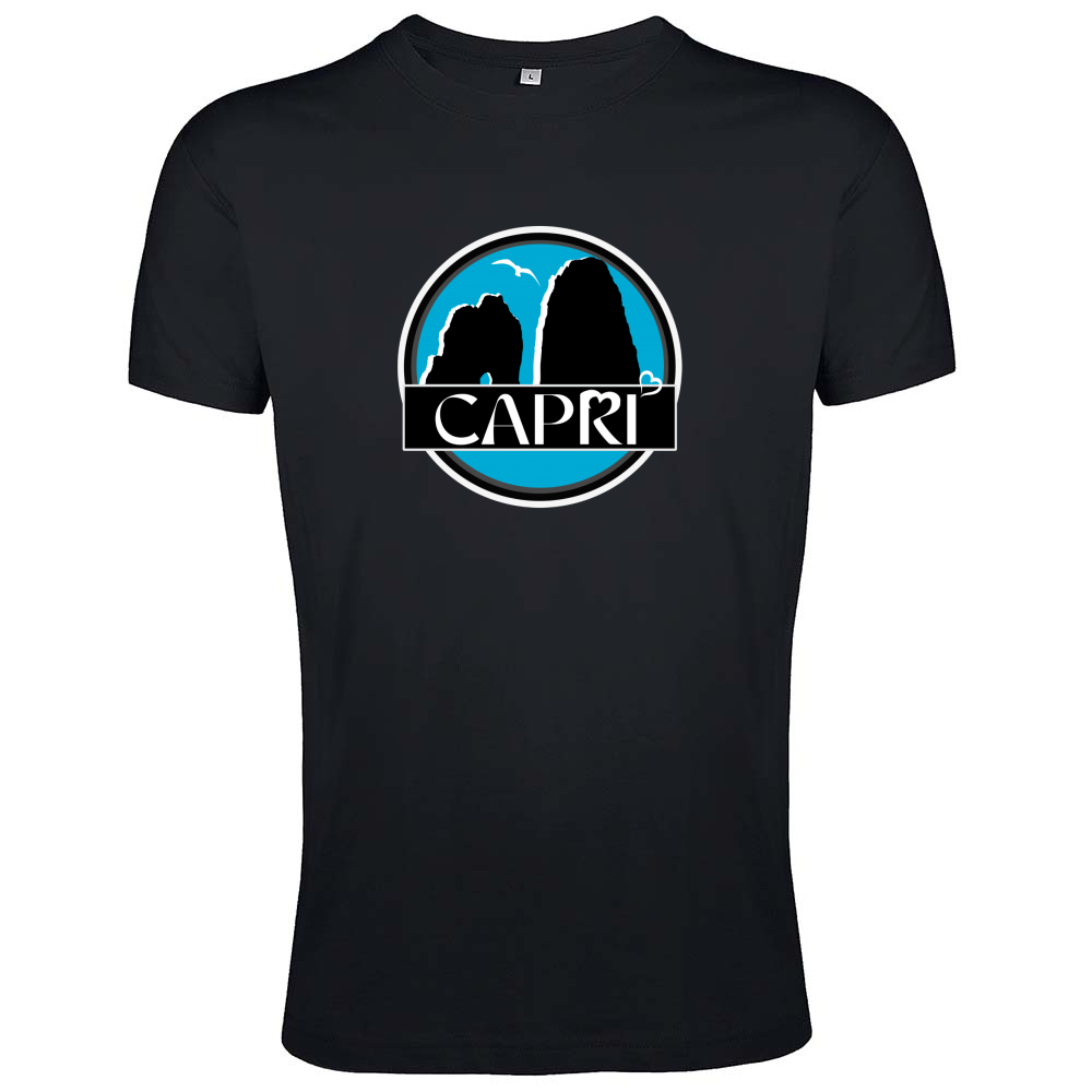 T-Shirt Men Fit CAPRI MAGIC CIRCLE WITH FARAGLIONI