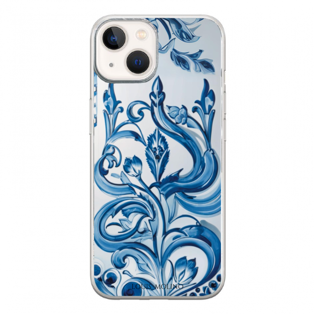 Cover Gomma iPhone 15 Plus BLUE CAPRI CURVES