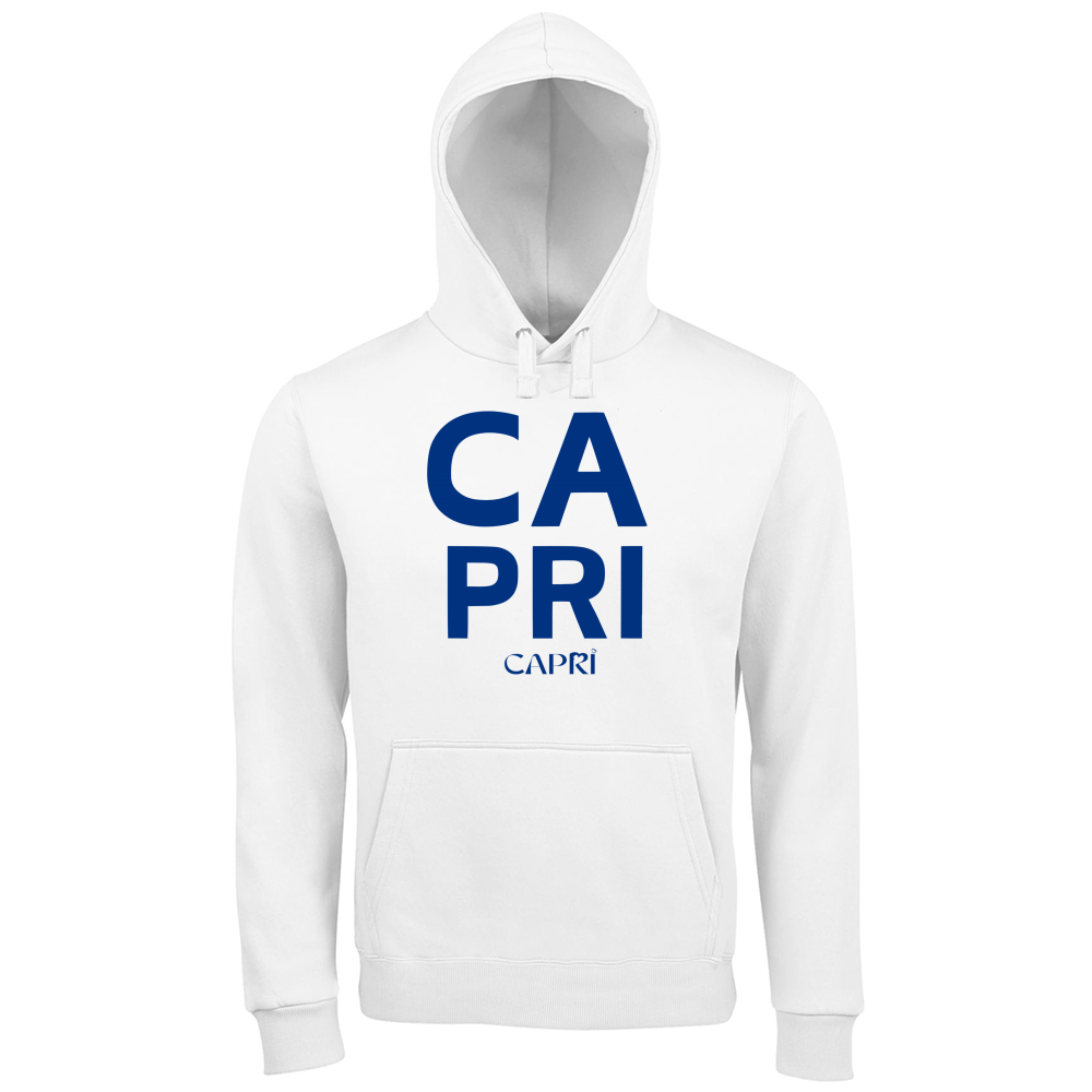 Hoodie Premium Men CAPRI DESIGN SCRITTA BLUE