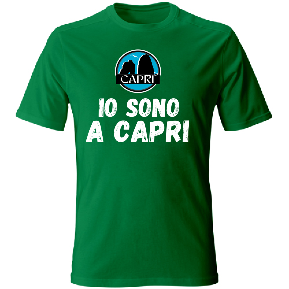 T-Shirt Kids I AM IN CAPRI WHITE WRITING