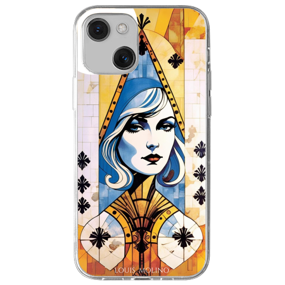 Cover Gomma iPhone 13 THE LADY OF TIME CAPRI