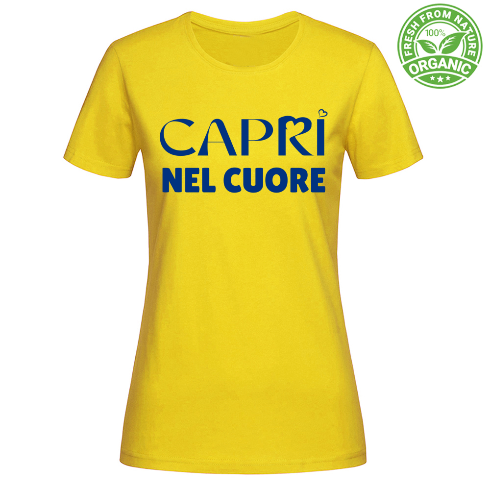 T-Shirt Woman Organic Capri In The Heart