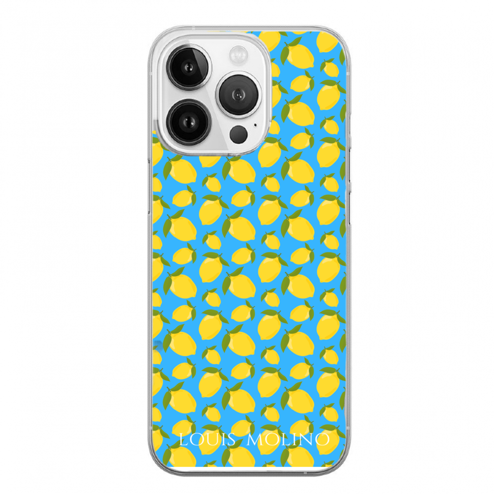 Cover Gomma iPhone 14 Pro Max LEMON BLUE CAPRI