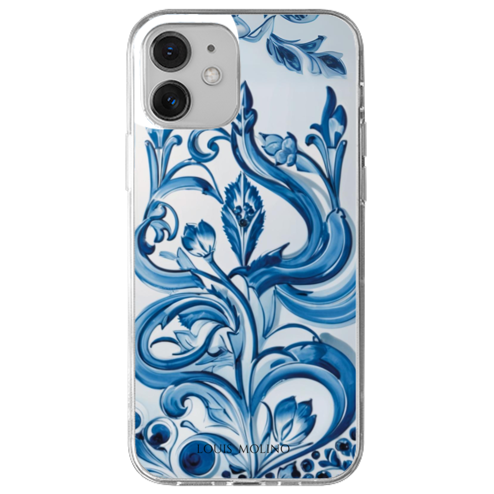 Cover Gomma iPhone 12 BLUE CAPRI CURVES