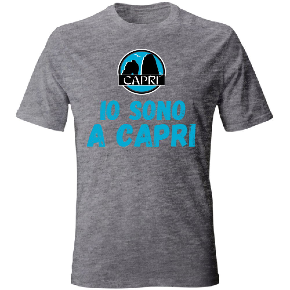 Unisex T-Shirt I AM IN CAPRI BLUE WRITING