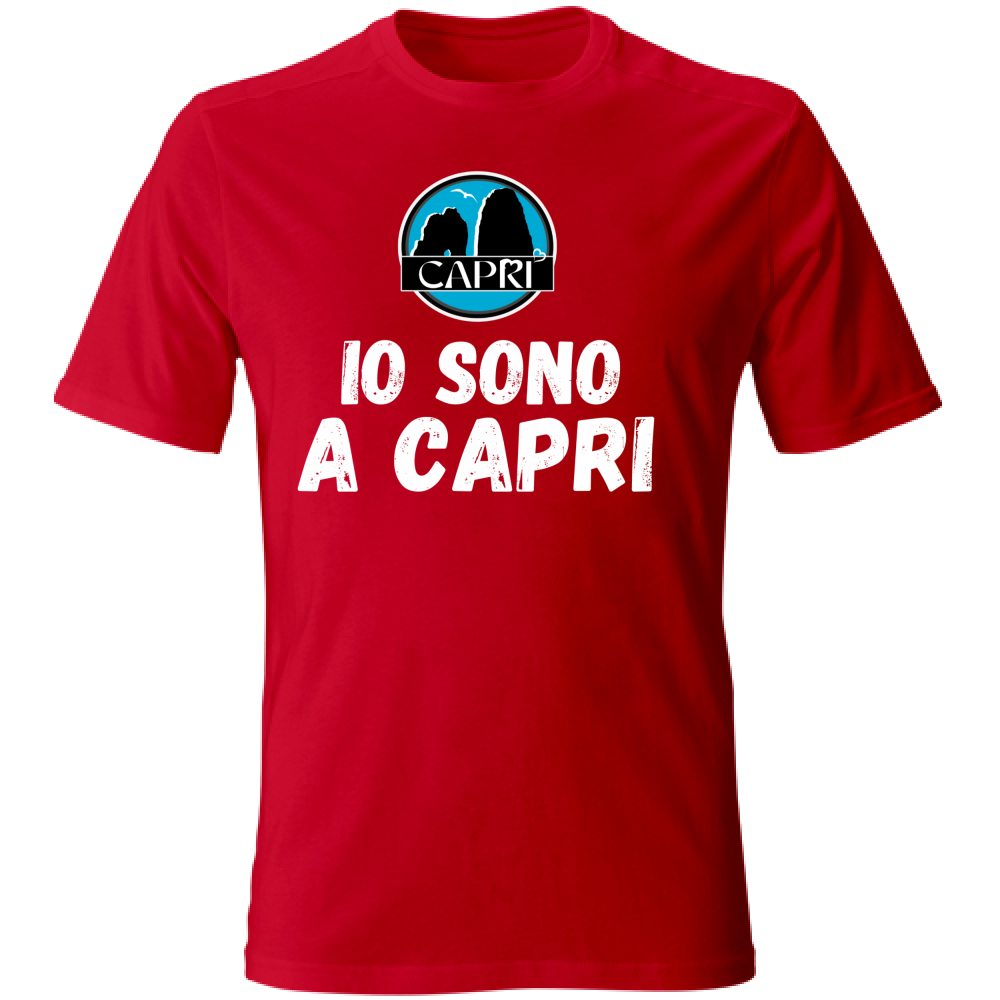Unisex T-Shirt I AM IN CAPRI WHITE WRITING