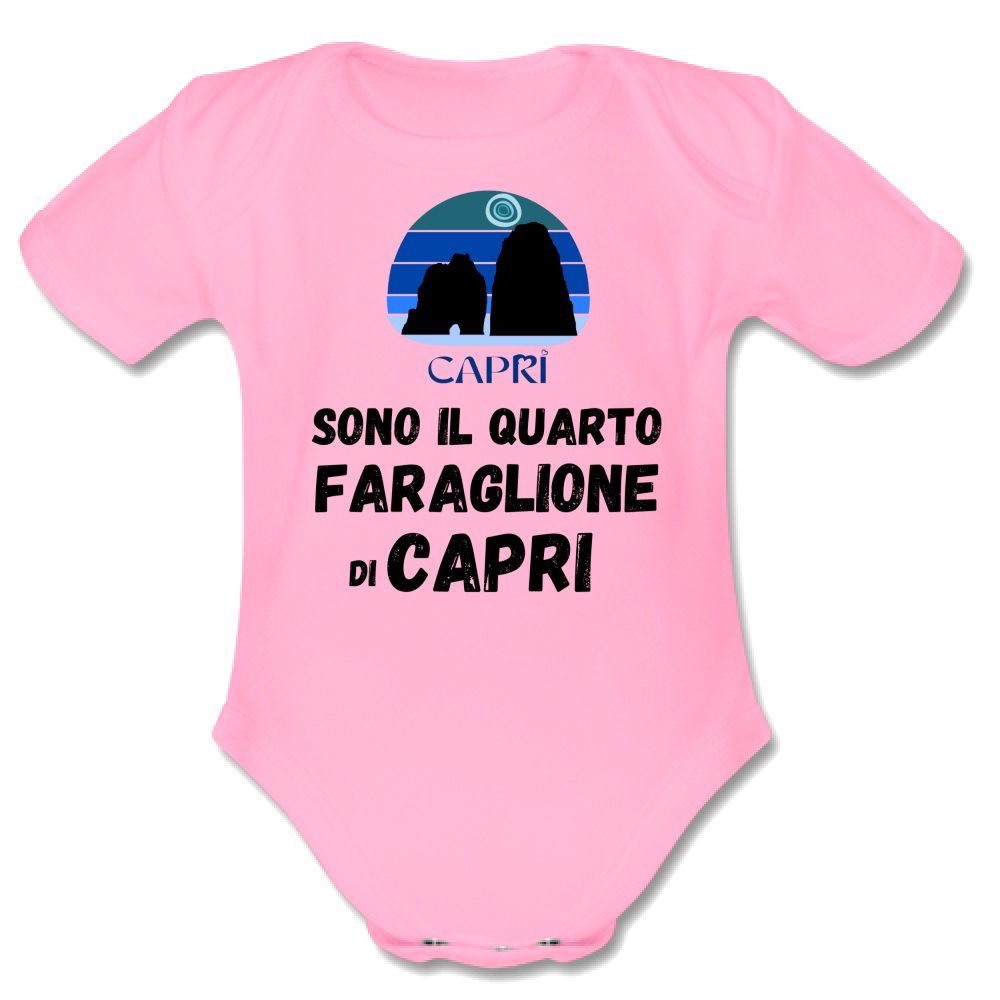 Body Bambino SONO IL QUARTO FARAGLIONE DI CAPRI SCRITTA NERA