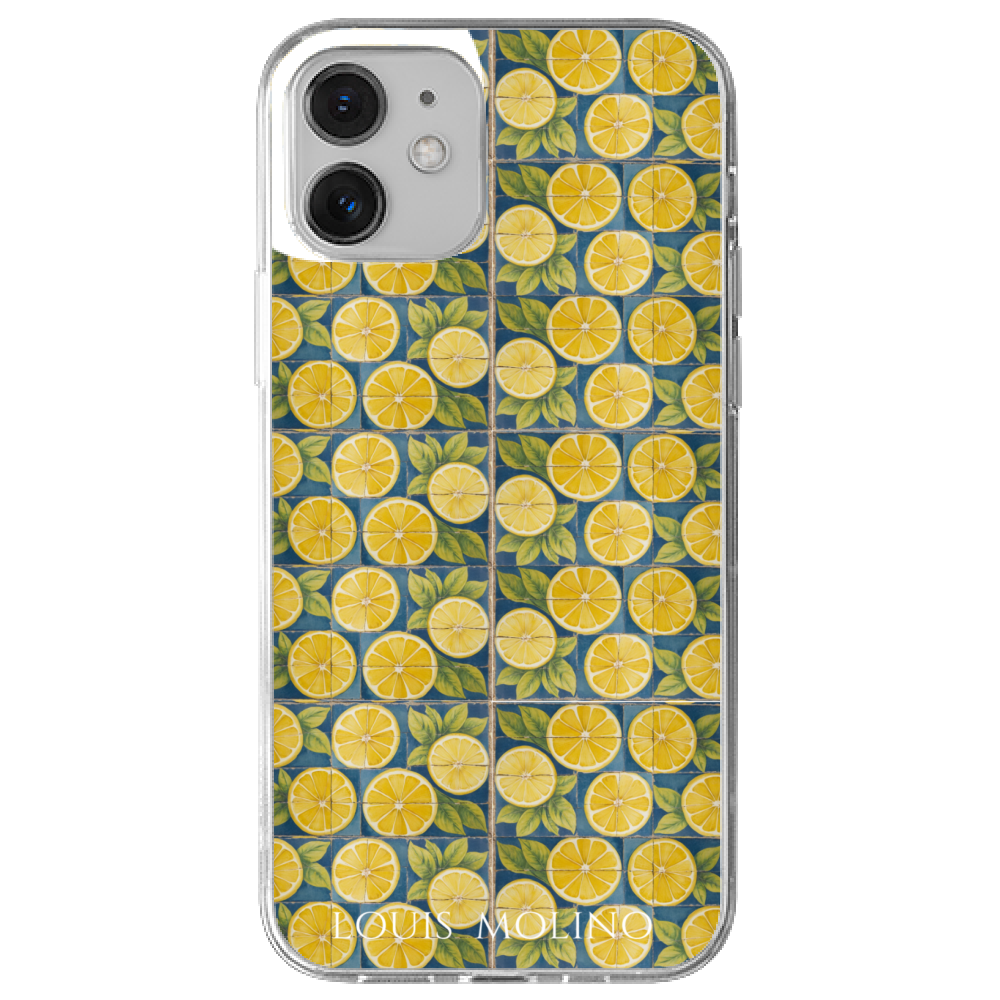 Cover Gomma iPhone 12 MAIOLICA  LEMON CAPRI