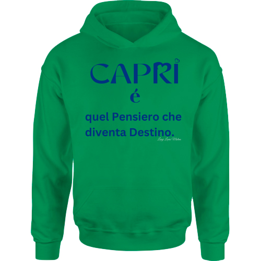 Felpa Bambino con Cappuccio Capri é quel pensiero che diventa Destino