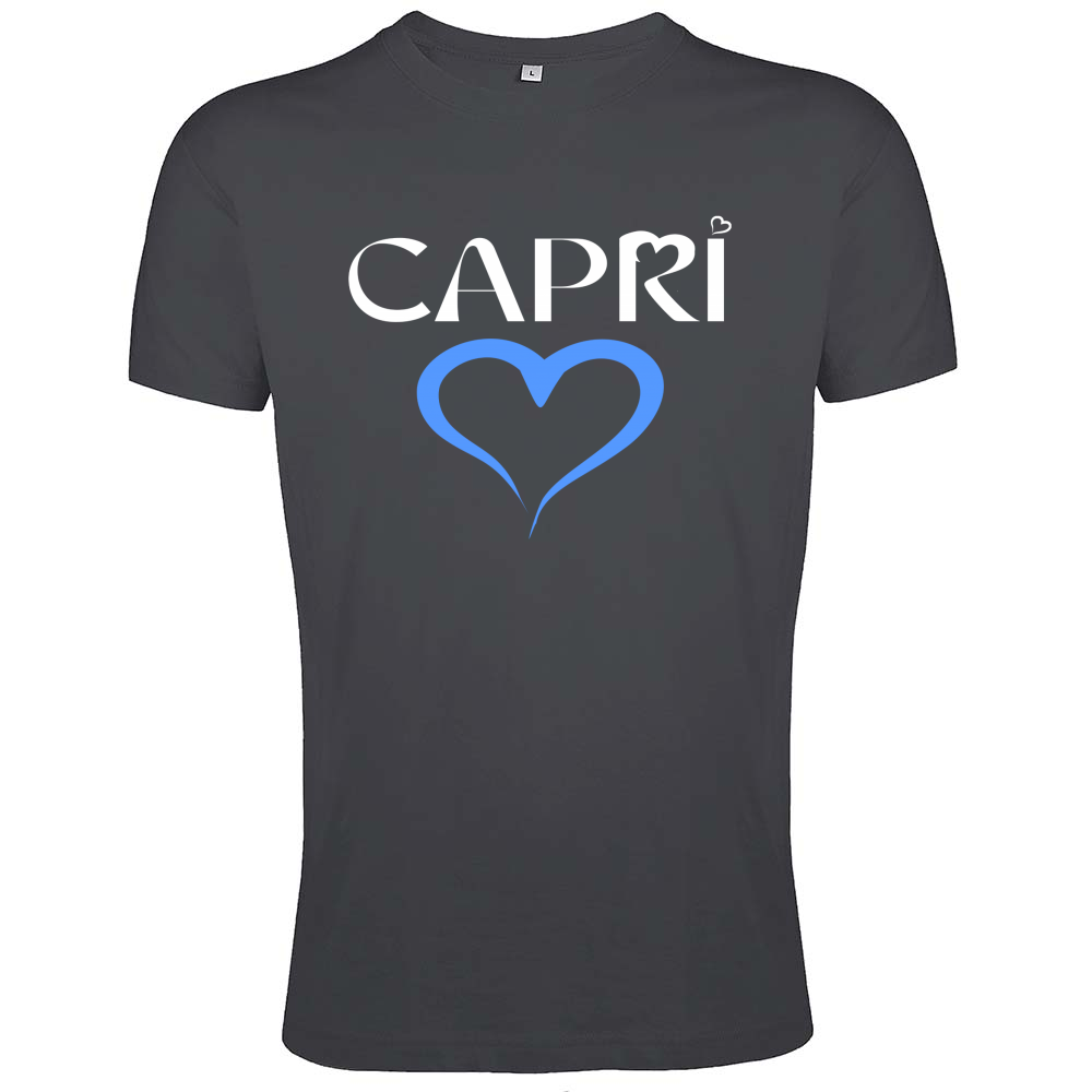 T-Shirt Men Fit CAPRI CUORE AZZURRO