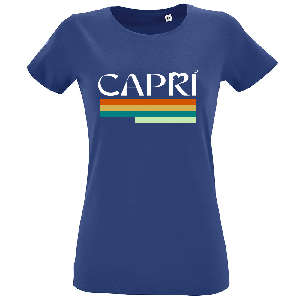 T-Shirt Women Fit CAPRI TECHNICAL COLOR WHITE WRITING