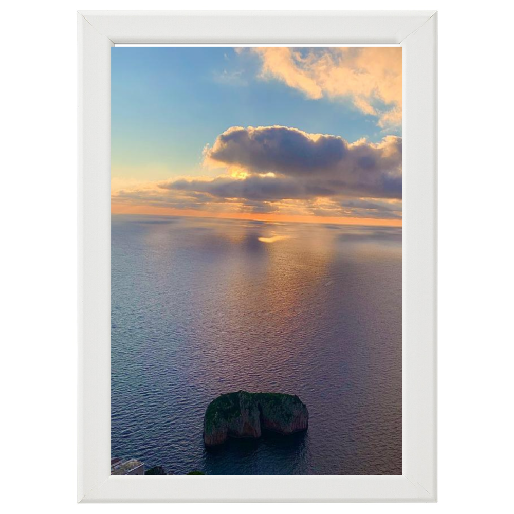 Poster con Cornice 40x60 Capri Alba Monacone