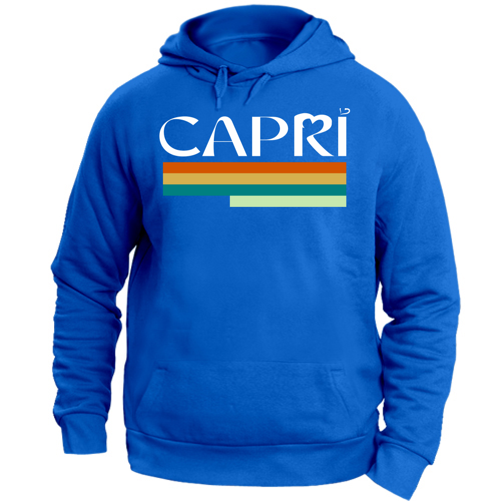 Unisex Hoodie CAPRI TECHNICOLOR WHITE WRITING