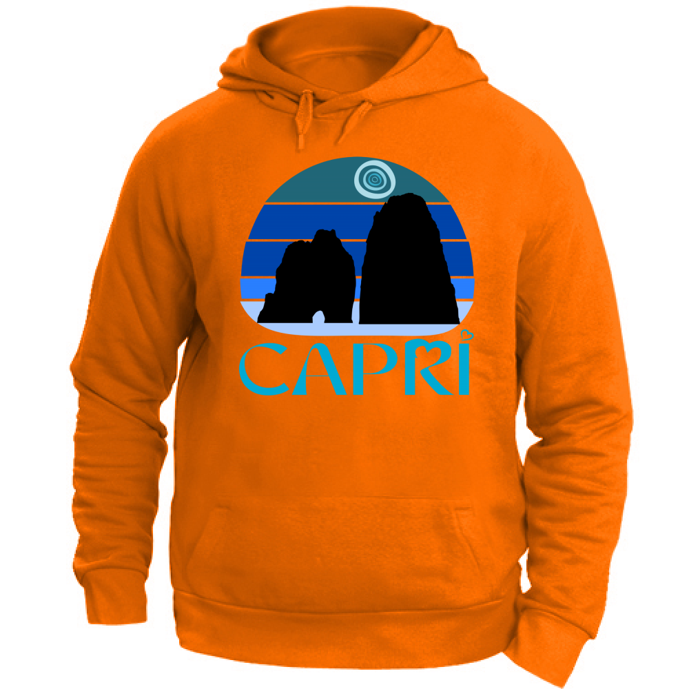 Unisex Hoodie CAPRI VINTAGE BLUE SUNSET