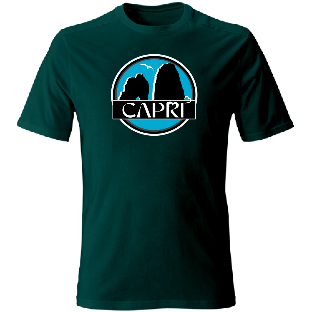 T-Shirt Unisex CAPRI CERCHIO MAGICO CON  FARAGLIONI