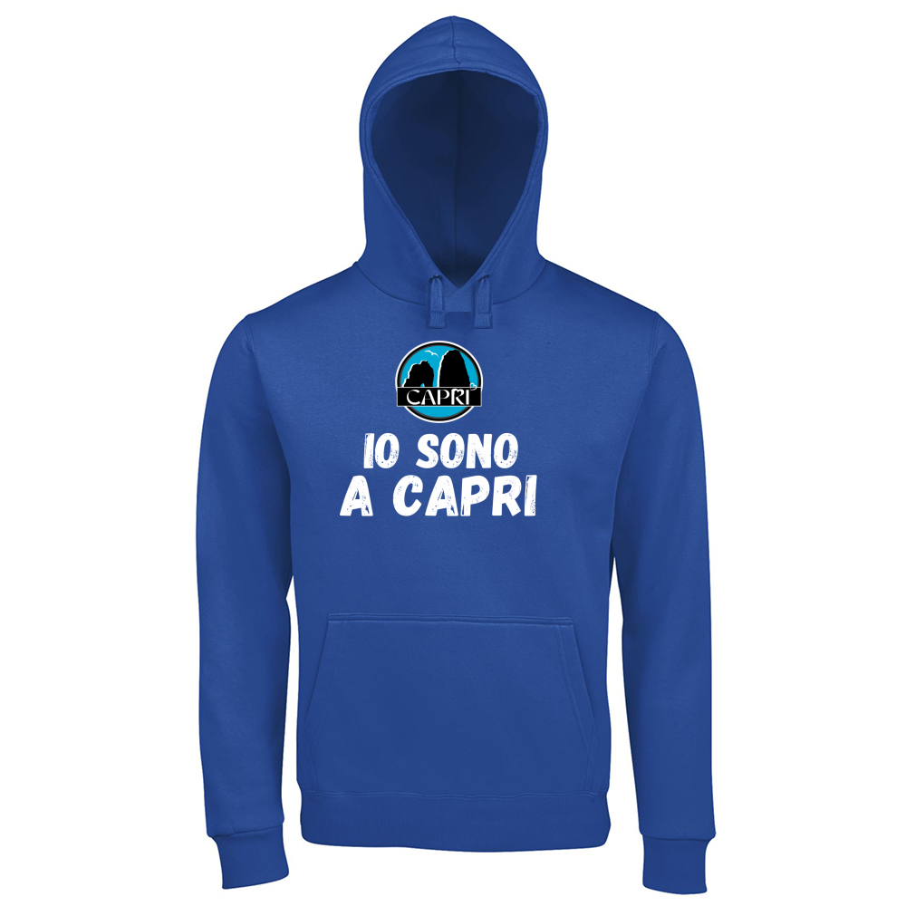 Premium Men's Hoodie I AM IN CAPRI WHITE WRITING