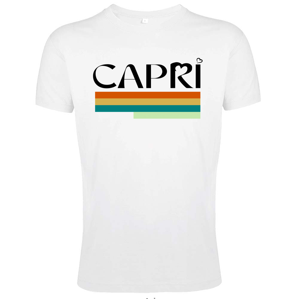 T-Shirt Men Fit CAPRI TECHNICAL COLOR BLACK WRITING