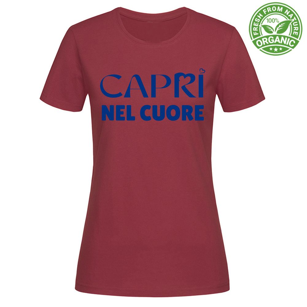T-Shirt Woman Organic Capri In The Heart