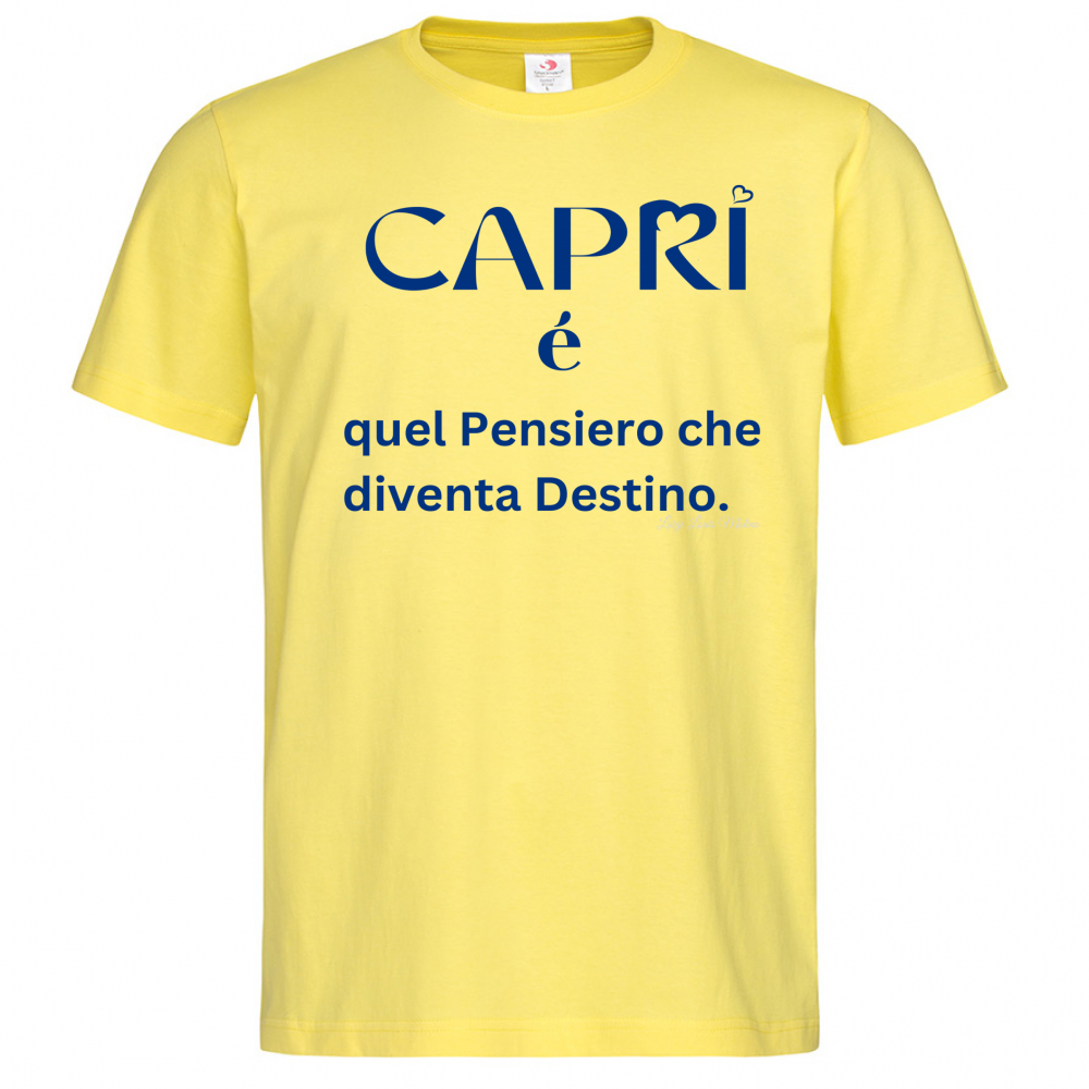 T-Shirt Men Premium Capri é quel pensiero che diventa Destino