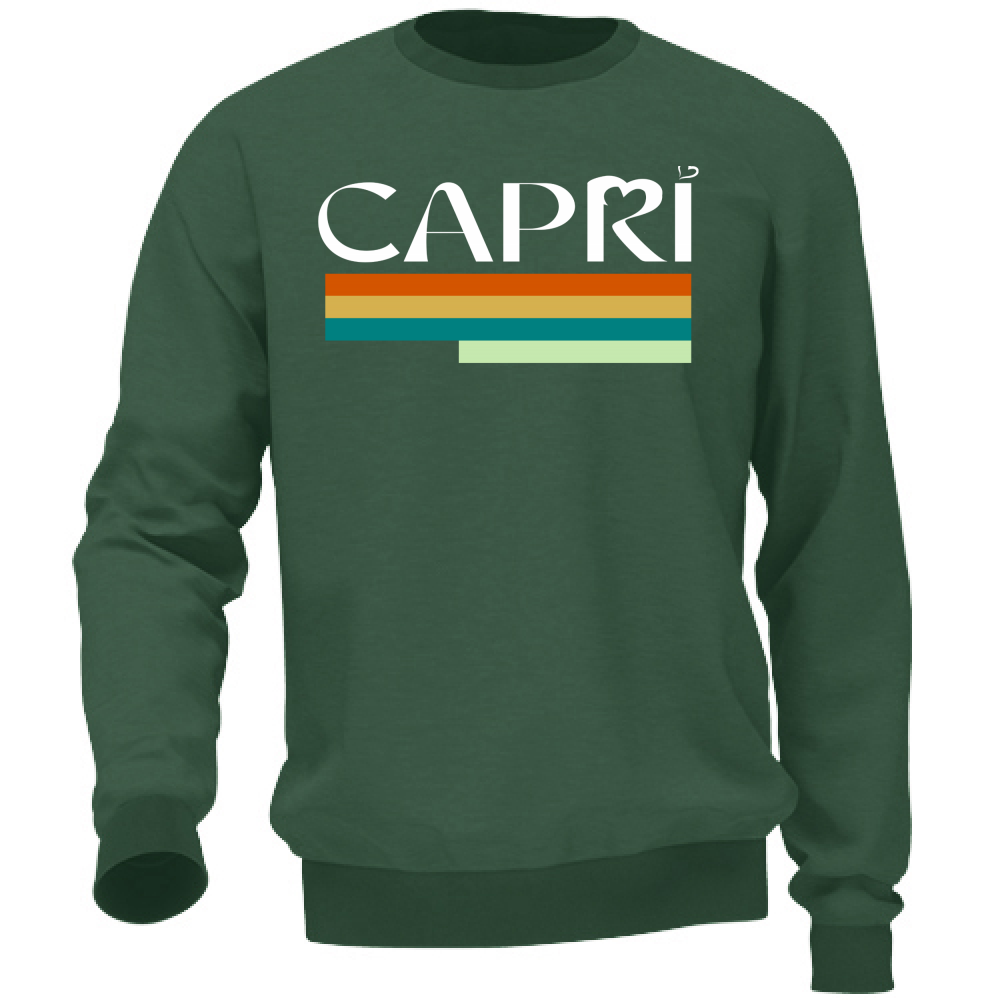 Unisex Sweatshirt CAPRI TECHNICAL COLOR WHITE WRITING