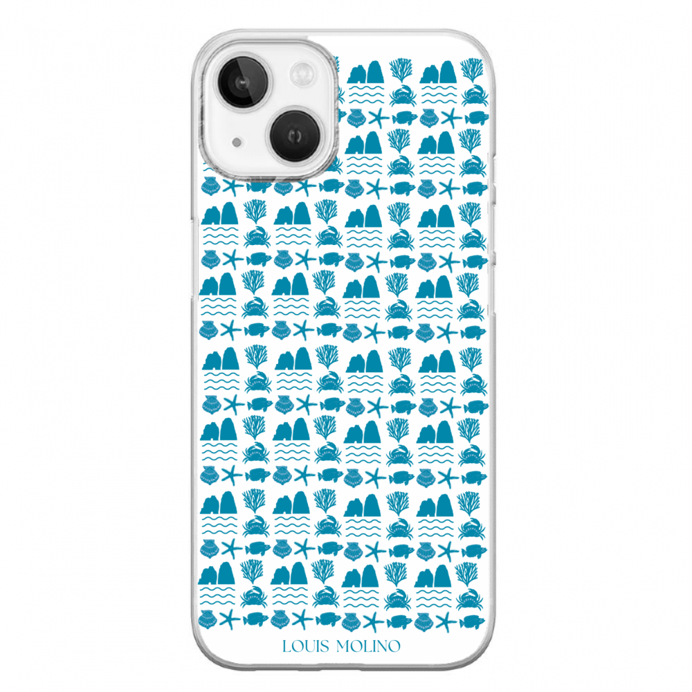 Rubber Cover iPhone 14 Plus BLUE SPECIES PROTECTED CAPRI