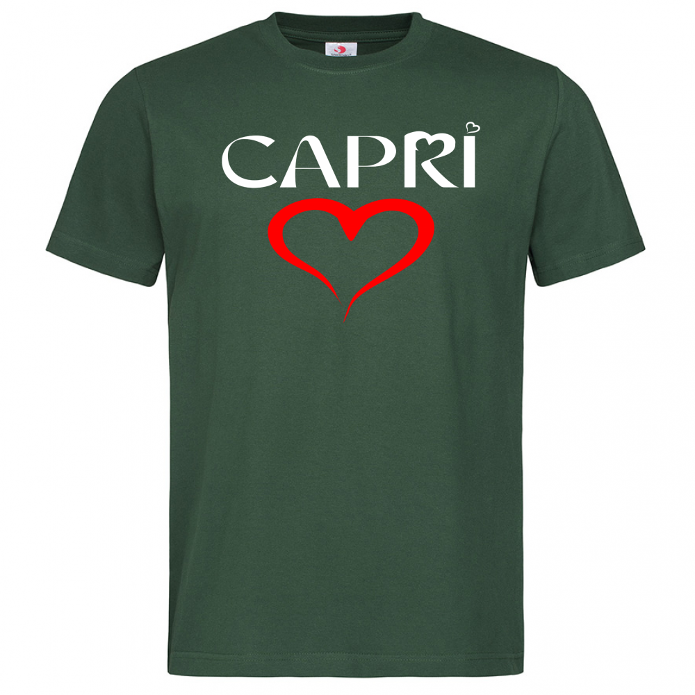 T-Shirt Men Premium CUORE CAPRI ROSSO