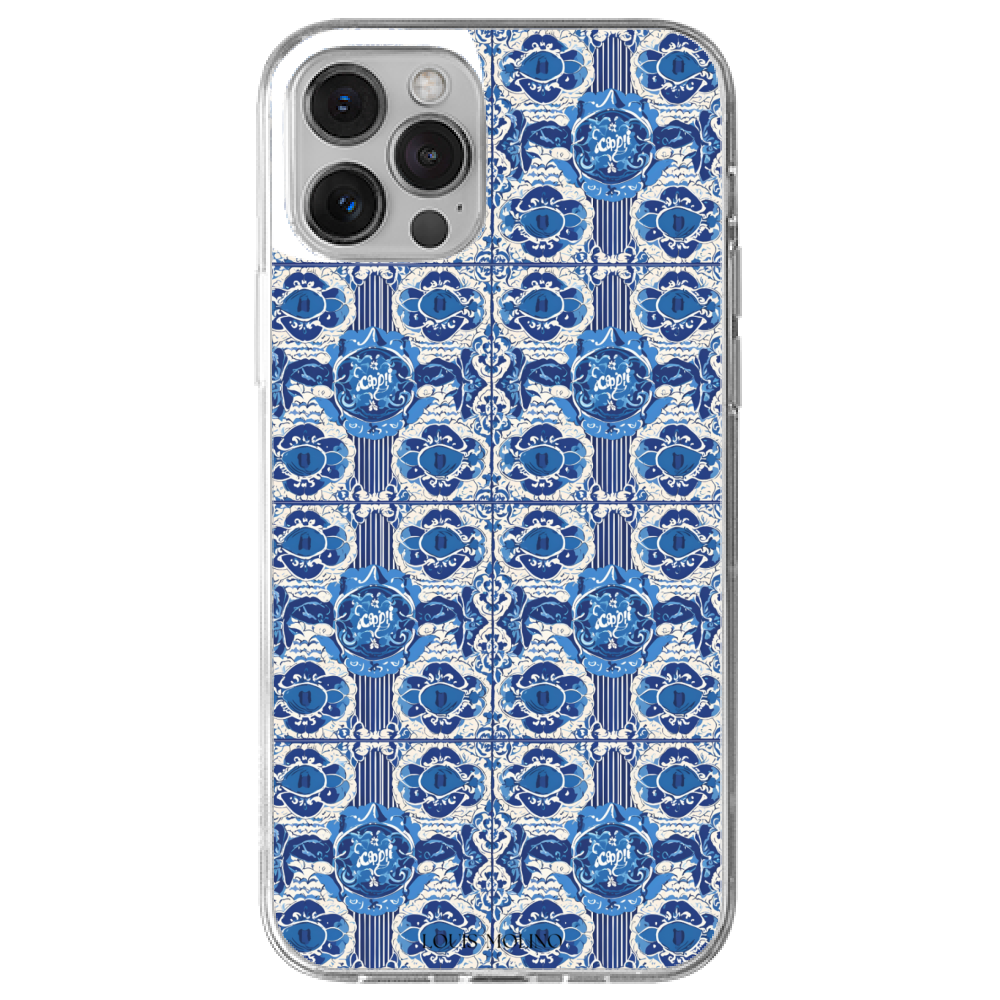Rubber Cover iPhone 12 BLUE CAPRI MEMORIES